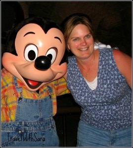 Sara and Mickey Mouse