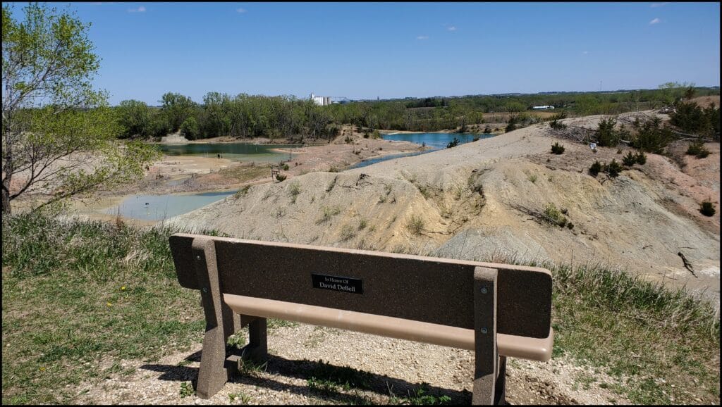 Bench Rockford Fossil area