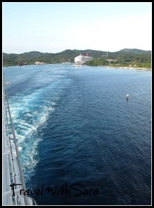 leaving Mahogany Bay