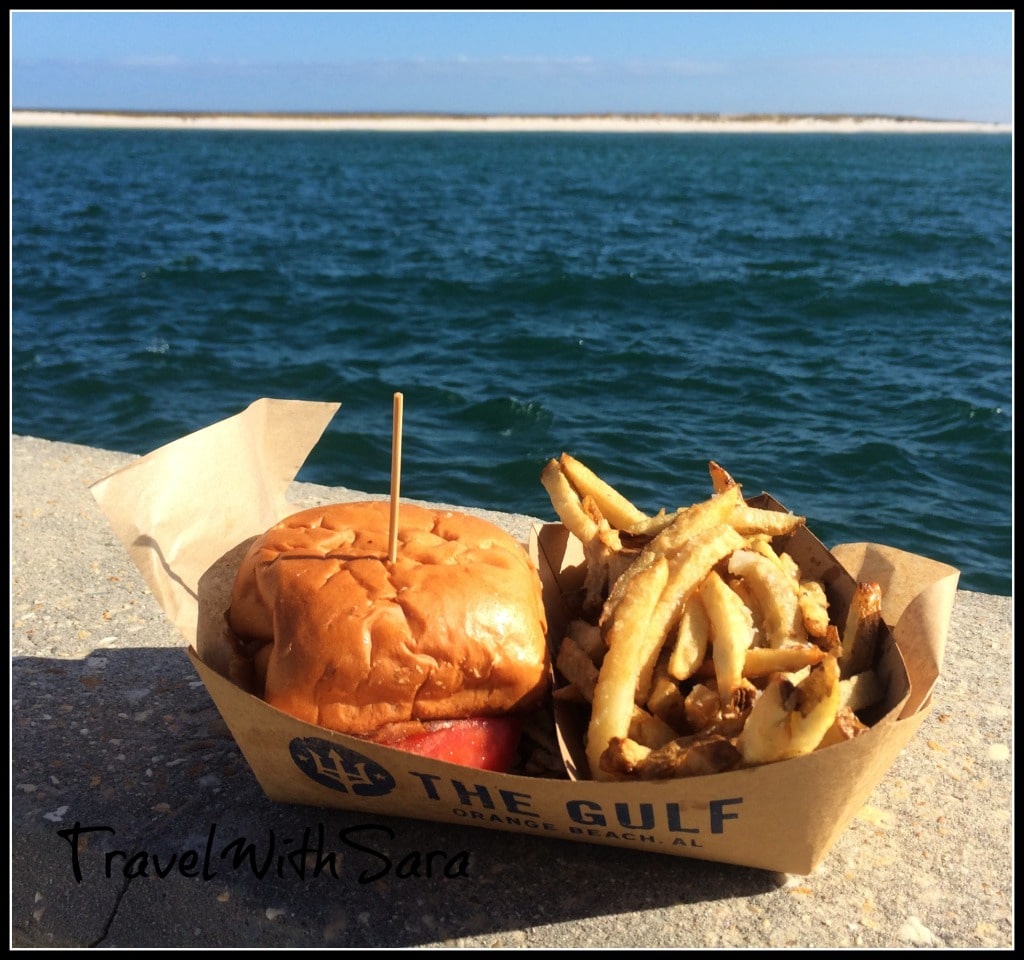 Burger at The Gulf