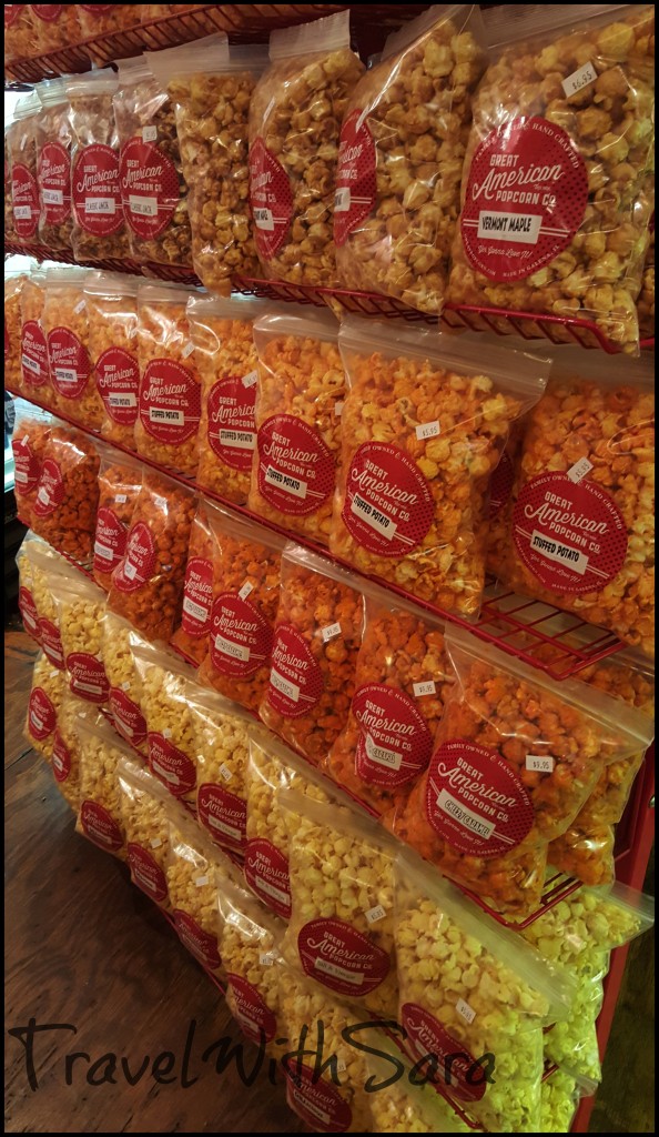 Great American Popcorn on shelves