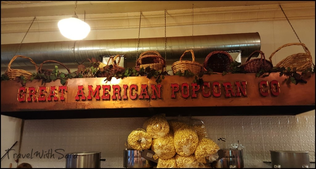 Great American Popcorn sign