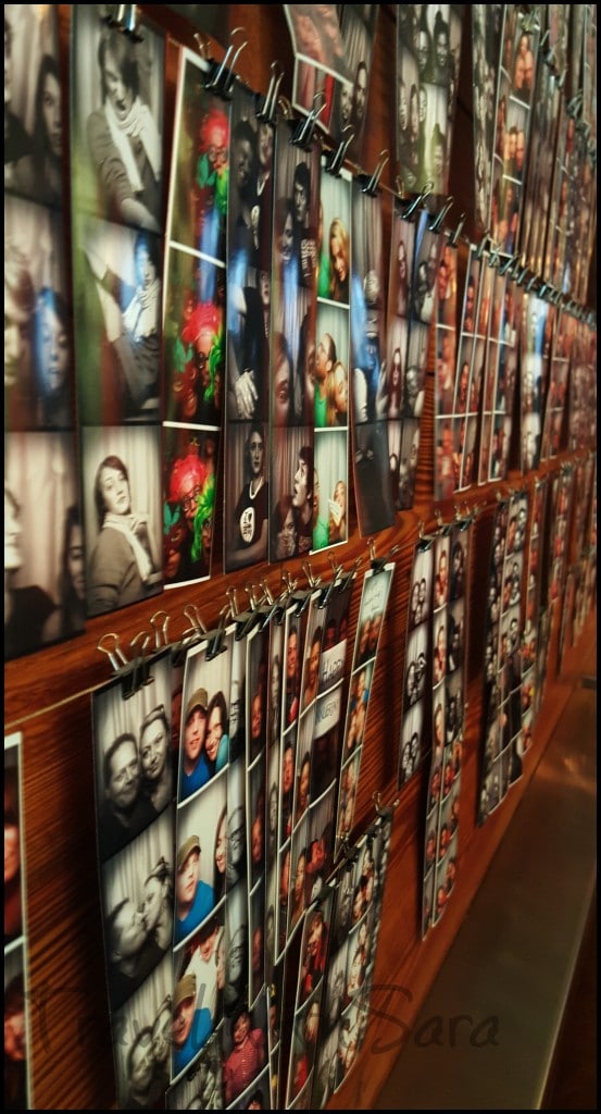 wall of photos