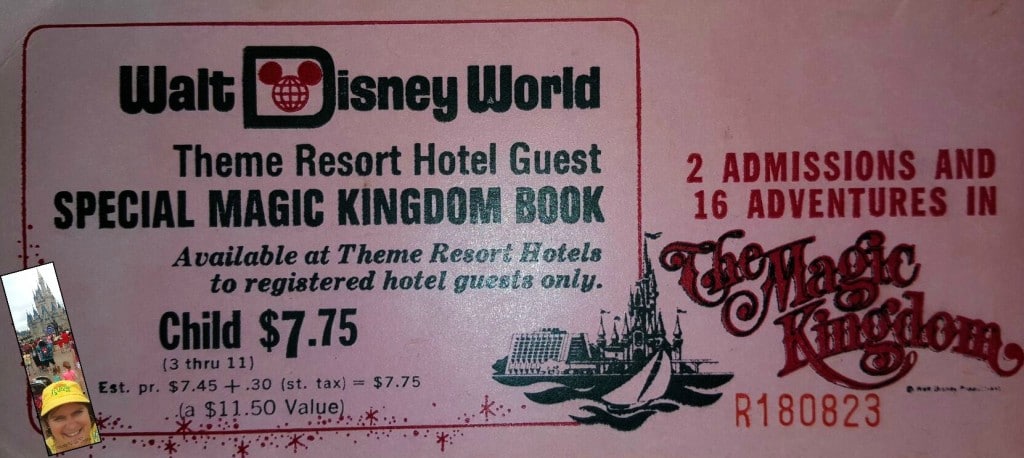 1972 Disney Ticket With Sara