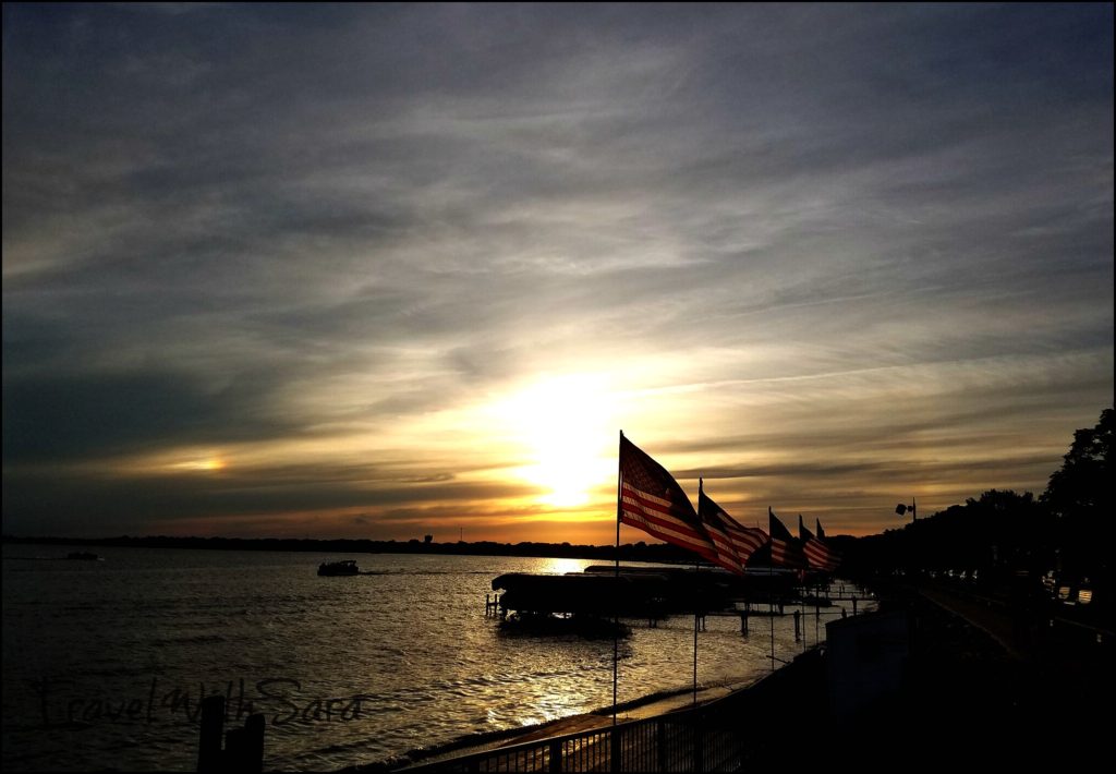 Flags at Clear Lake