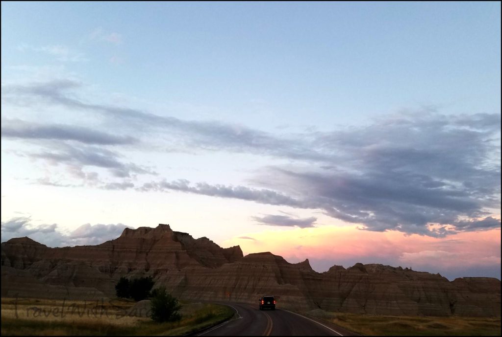 car in Badlands