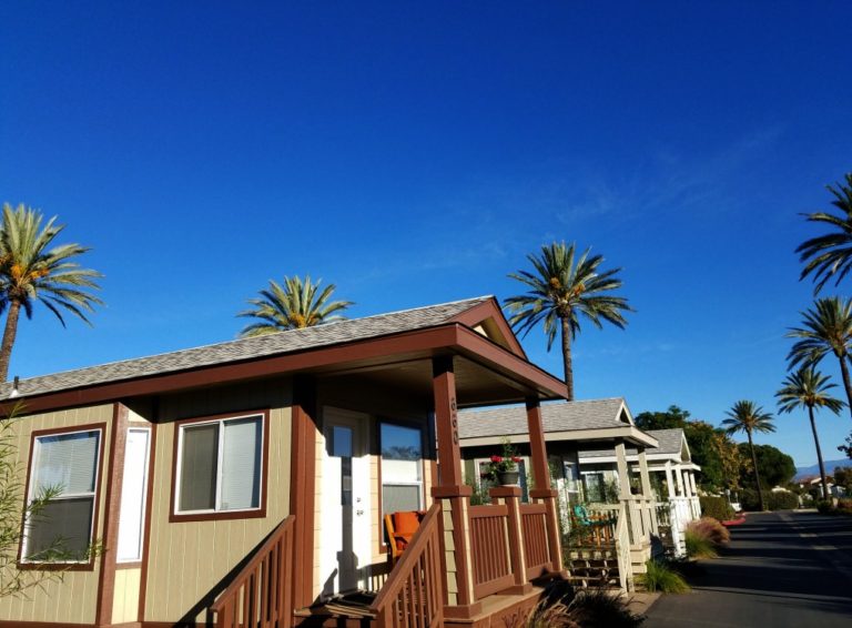 Luxury Lodging In a Tiny House At Golden Village Palms RV Resort