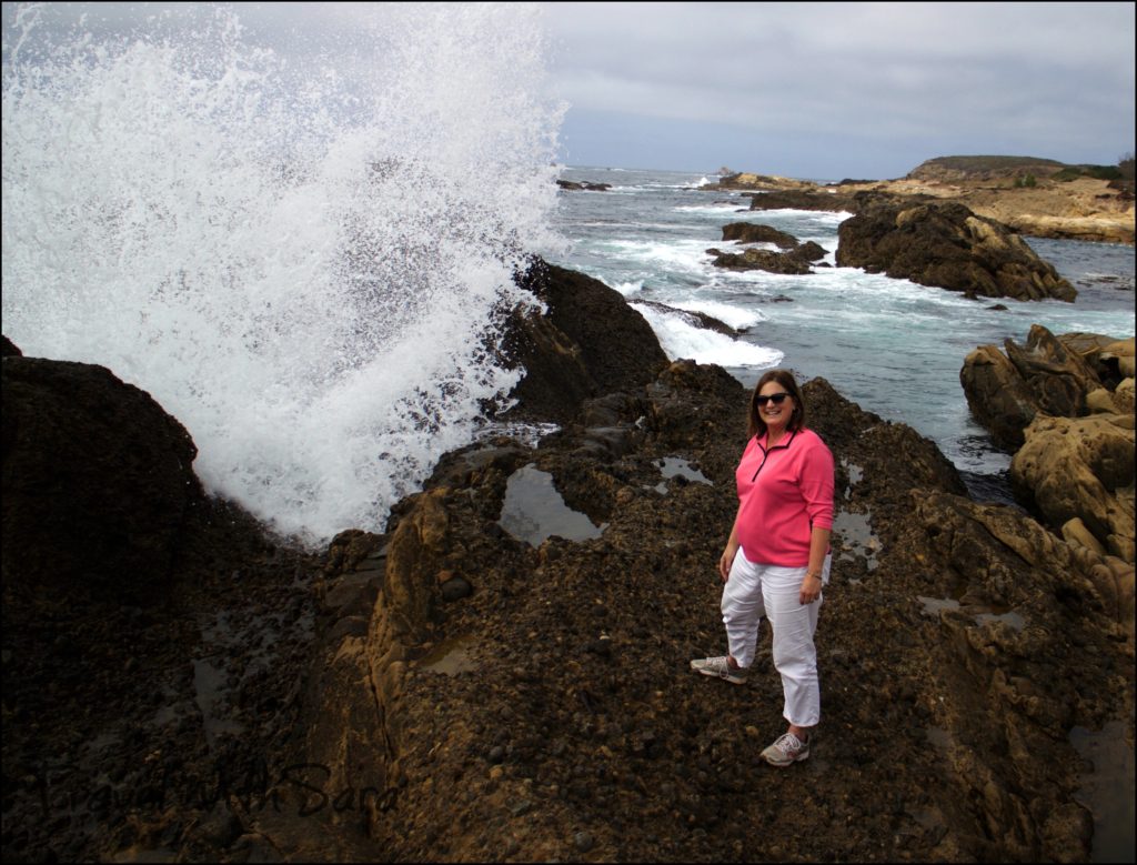 Sara on rocks