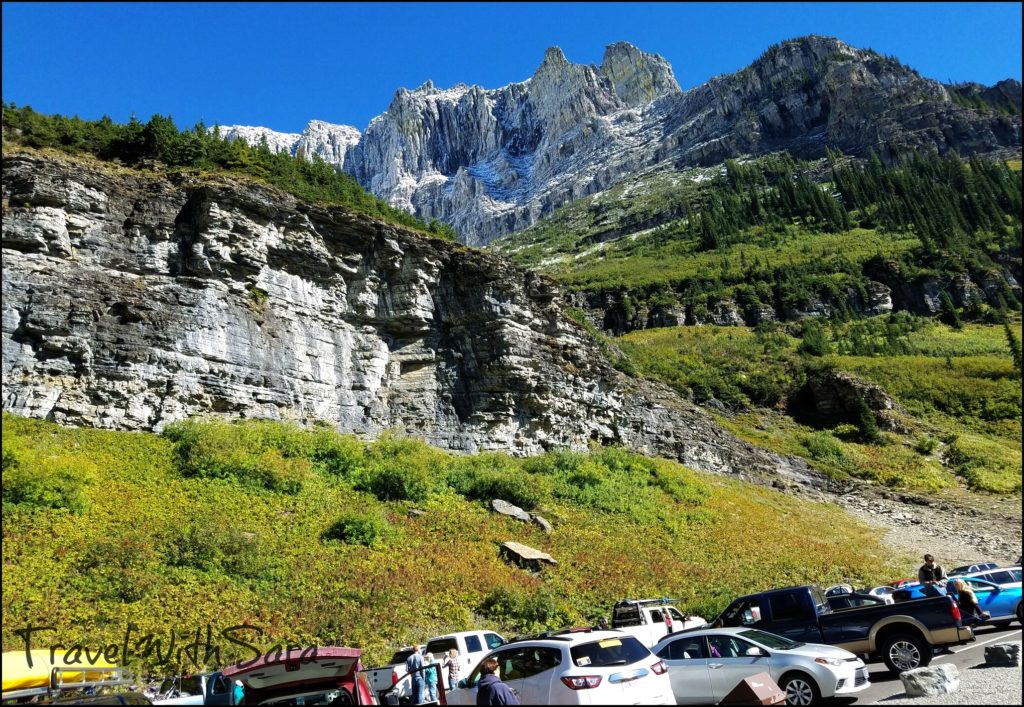 Going To The Sun Road Parking Lot