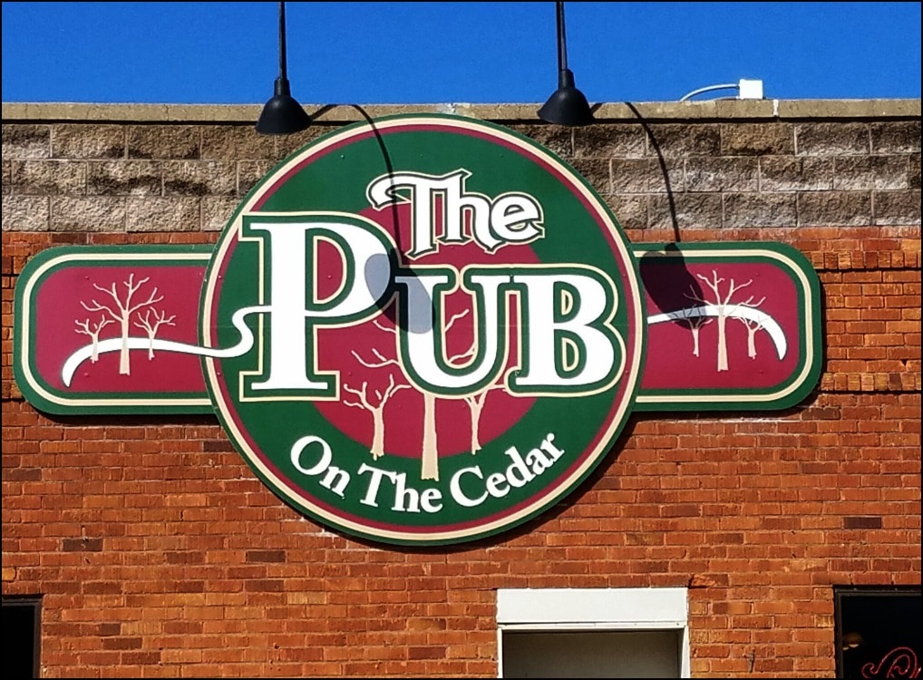 The Pub On The Cedar: Charles City, Iowa – Travel With Sara