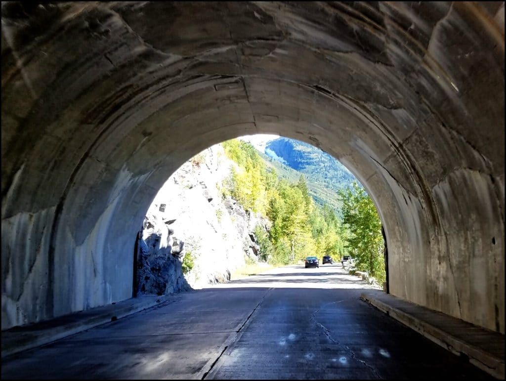 Tunnel in Glacier National Park