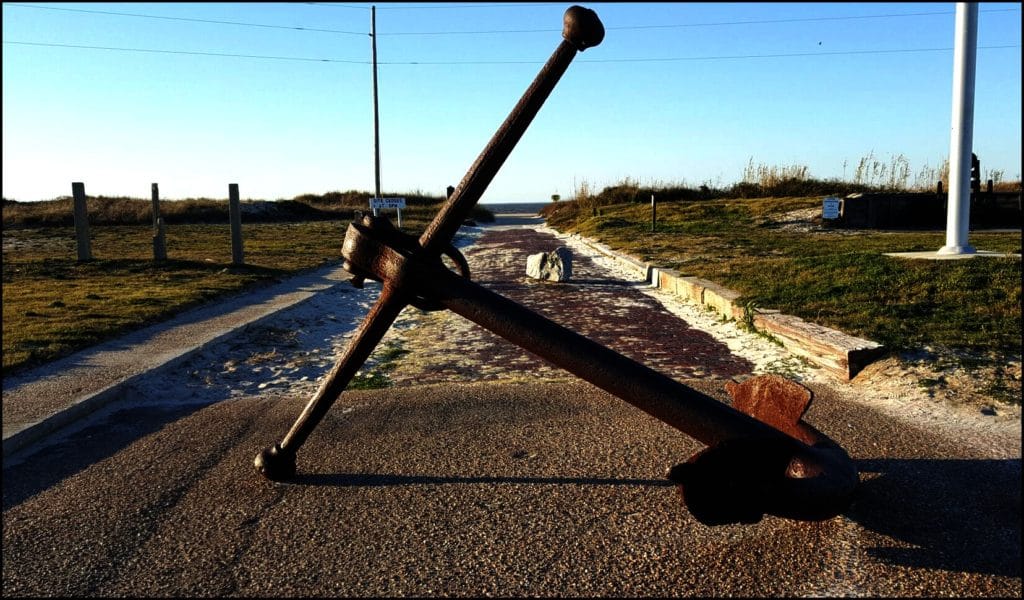 anchor near fort morgan