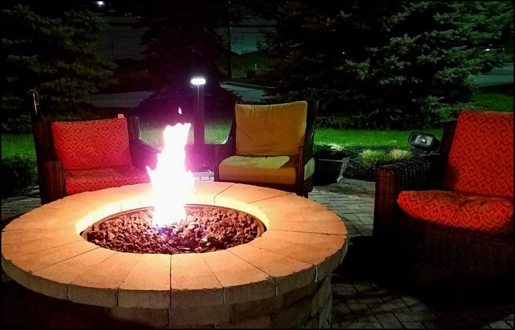 Fire pit at Hilton Garden Inn