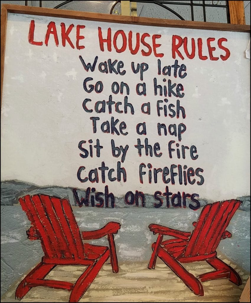 Lake House Rules