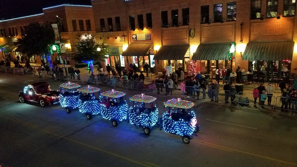Float Parade Grapevine Christmas Texas