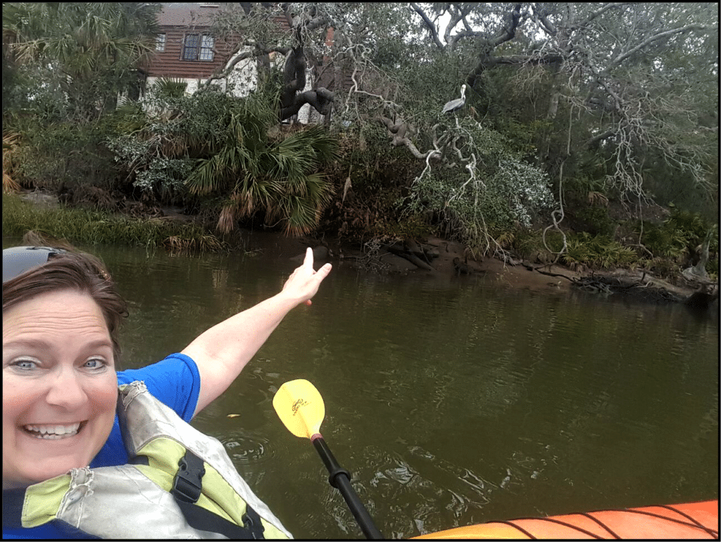 Sara kayaking Jacksonville