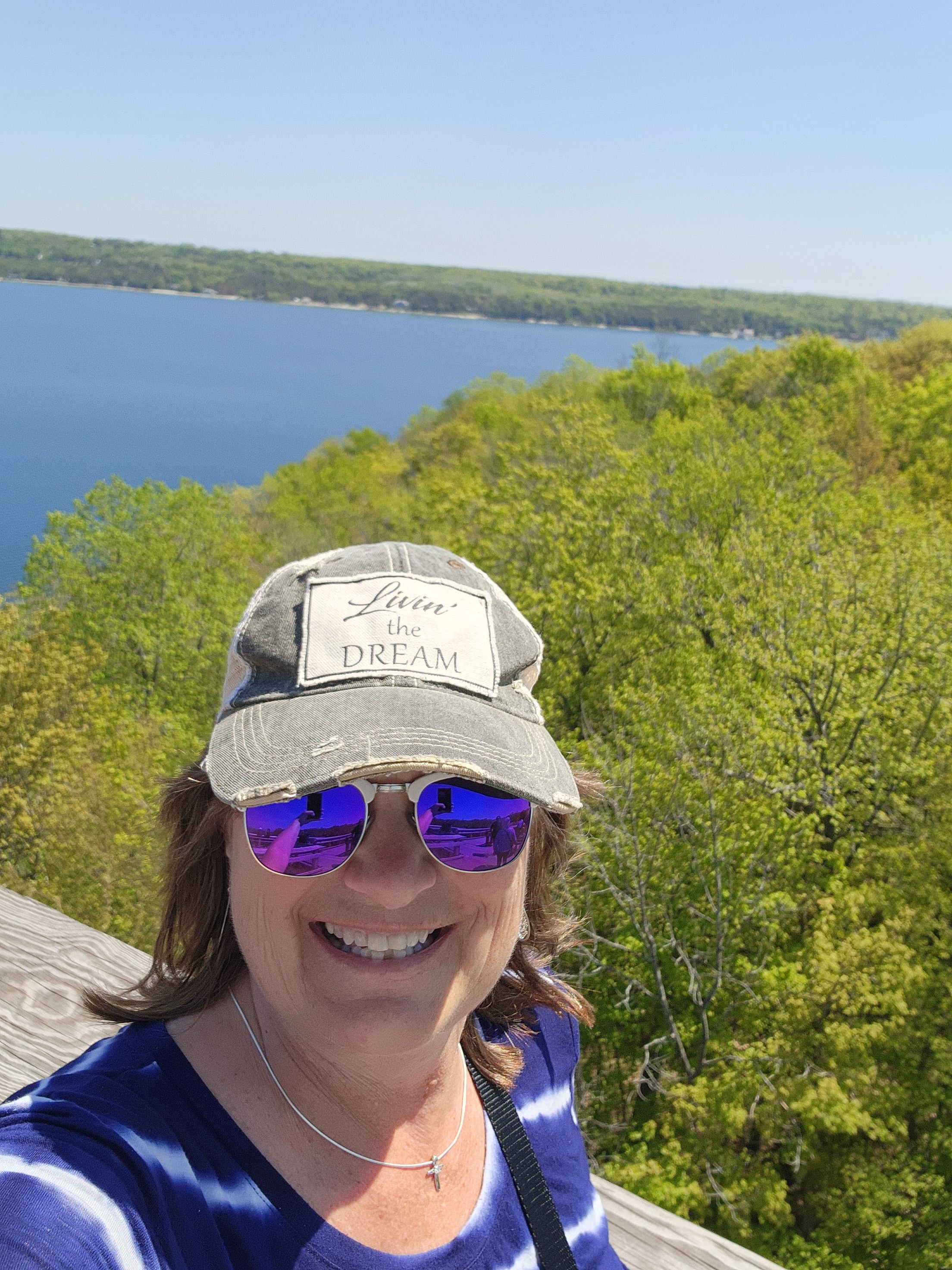 woman overlooking water