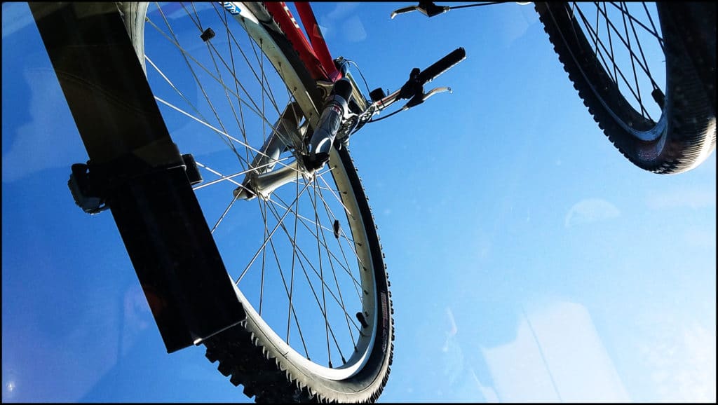 bikes on rack on car