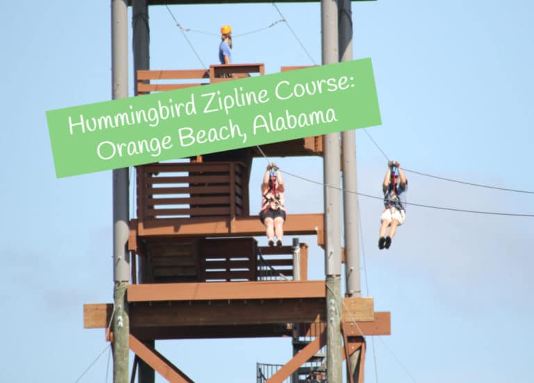 Ziplining Through The Wharf In Orange Beach, Alabama