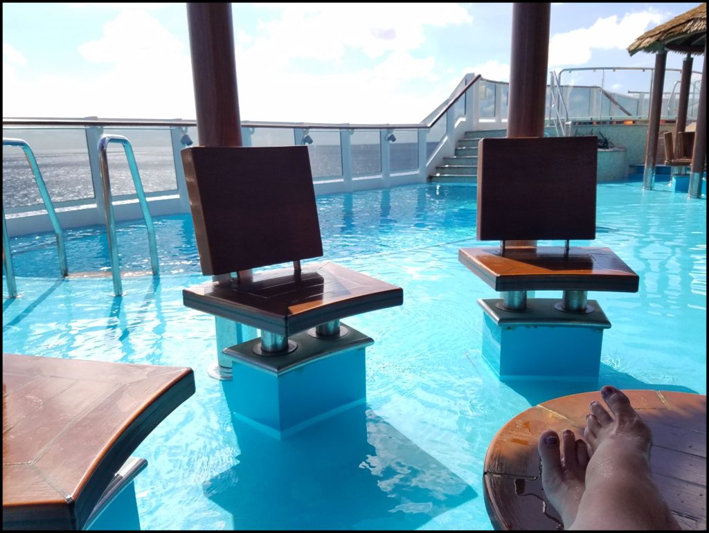Pool Chairs on the Carnival Vista