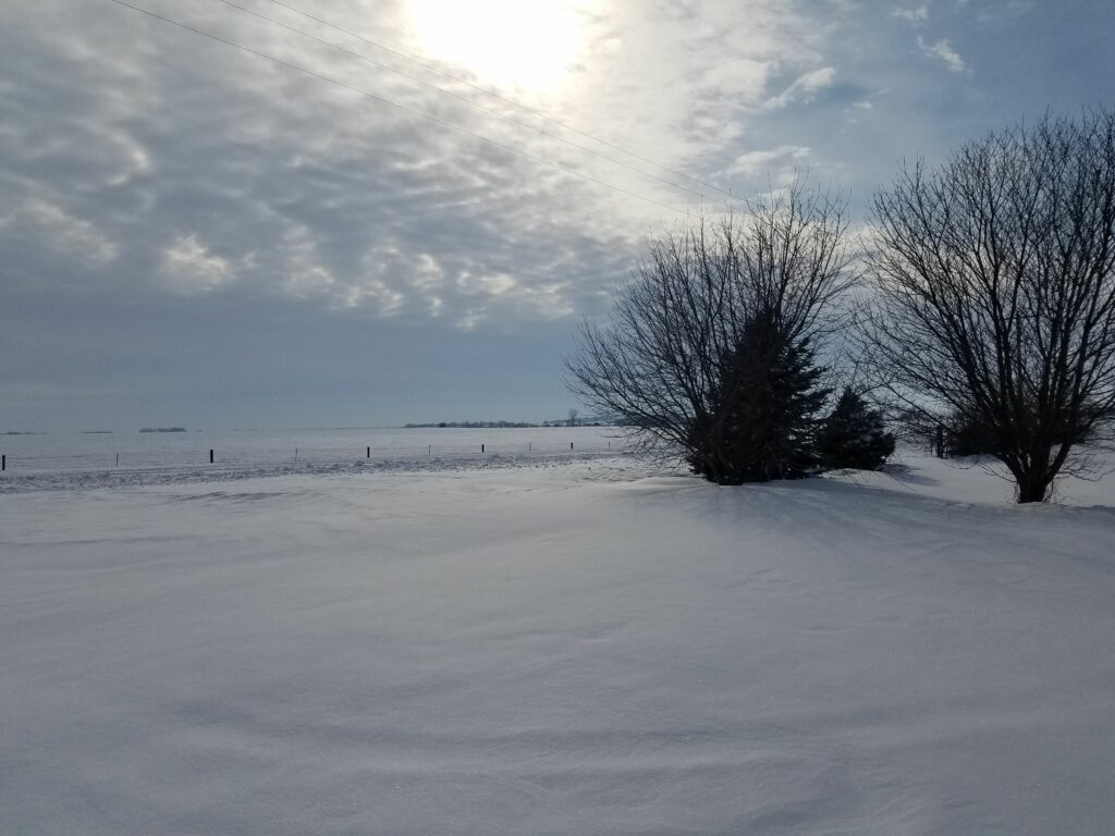 Snow storm moving in to Iowa