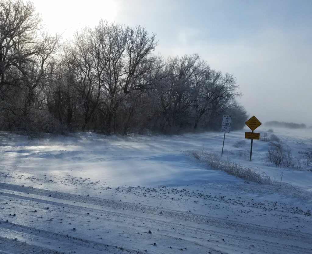 An Iowa Winter Is Always Memorable With Snow and sun dogs