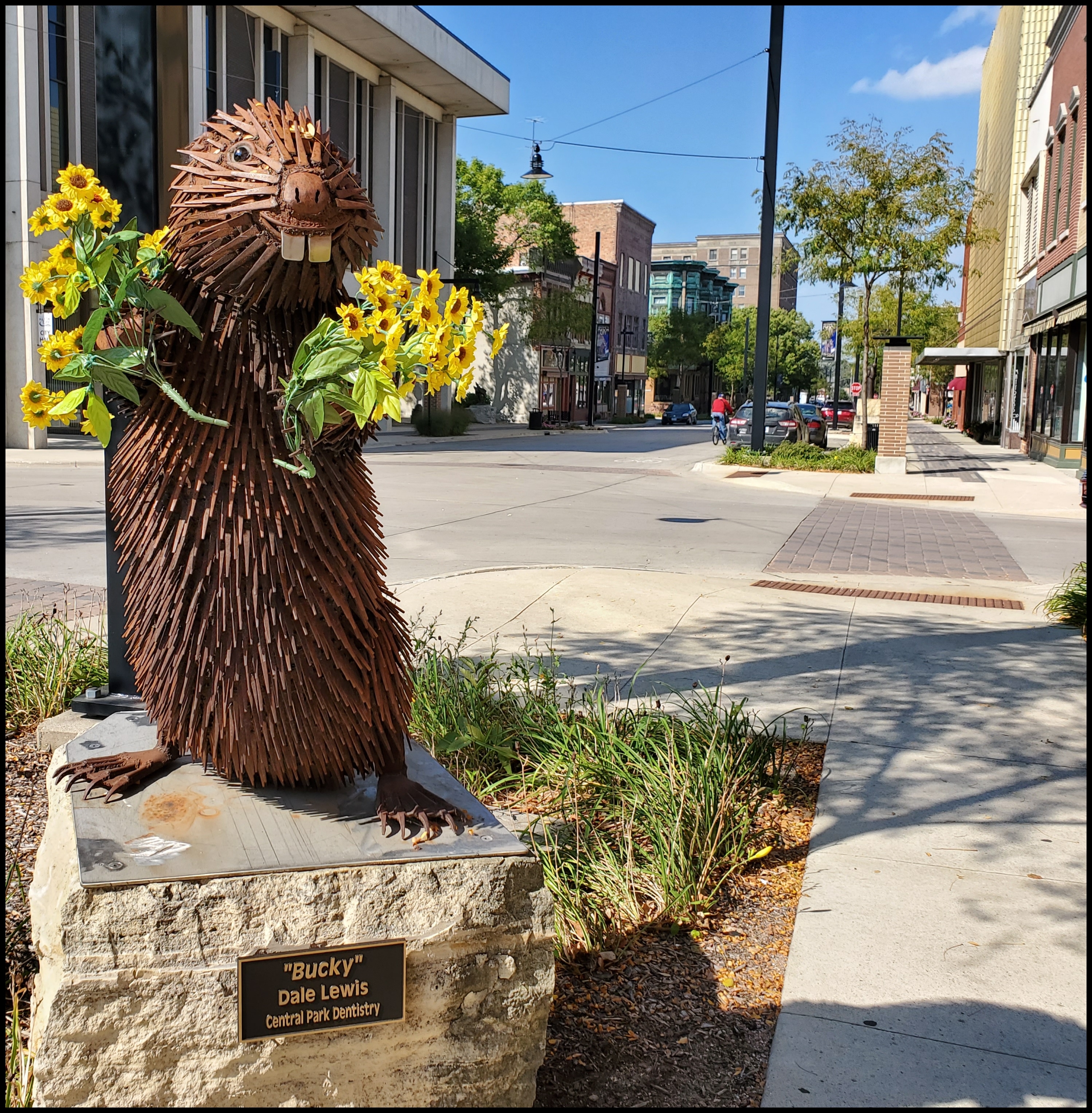 Bucky- Mason City Iowa Sculpture