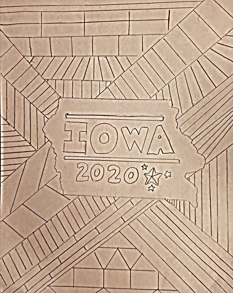 Iowa Coloring Page