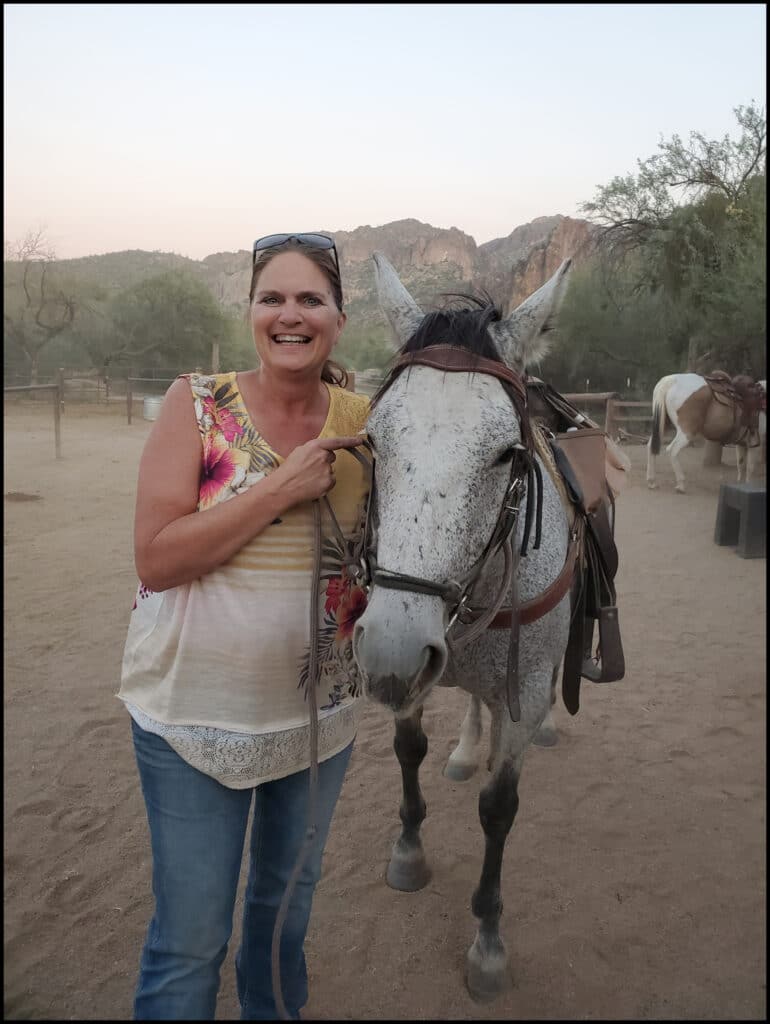 Sara trail ride Mesa AZ