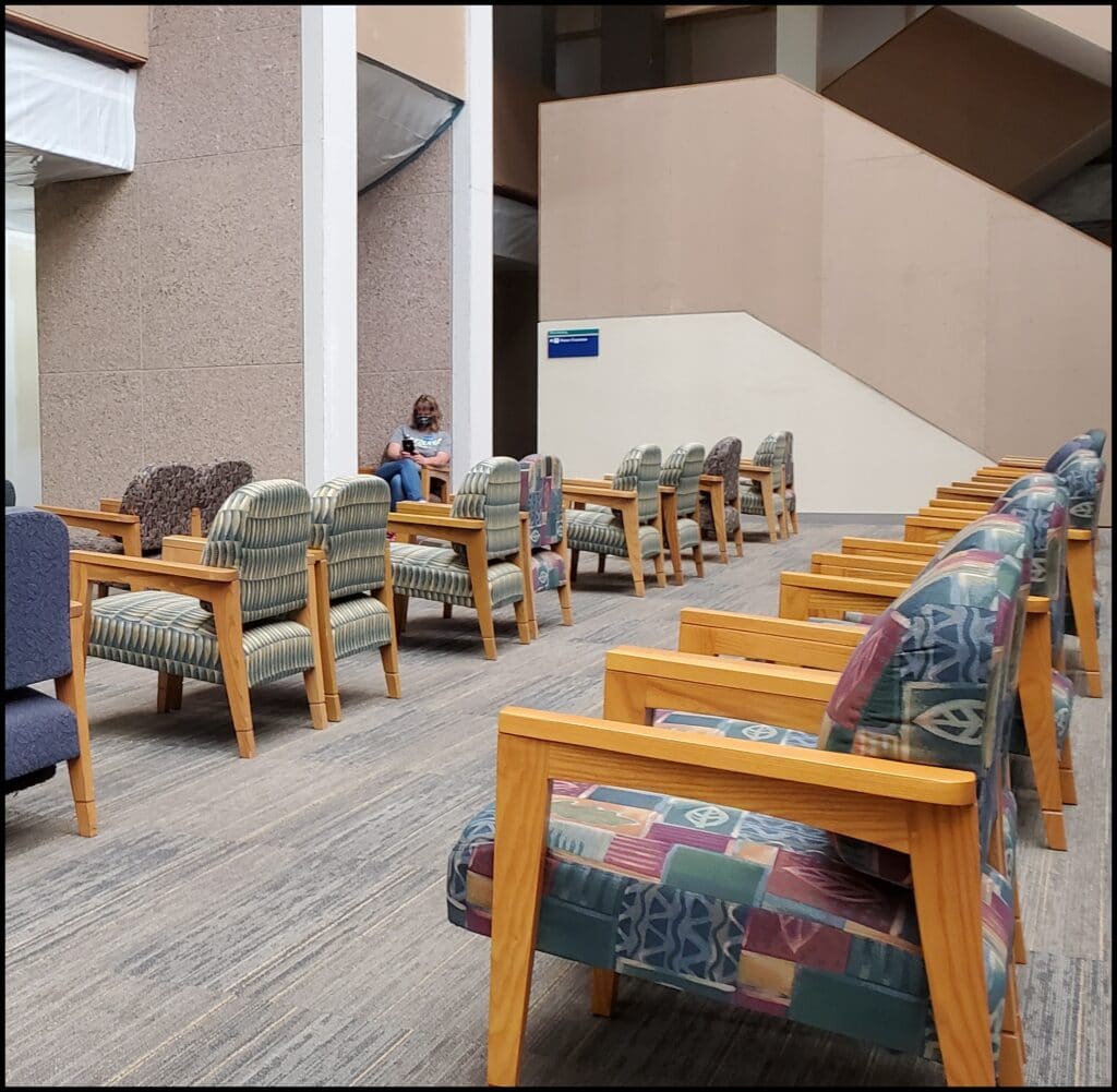 chairs spacing out at Mayo Clinic