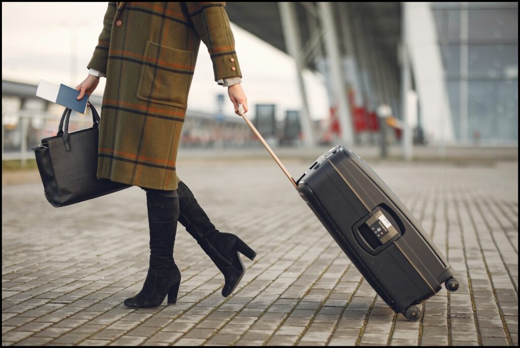 woman with luggage fuss-free travel