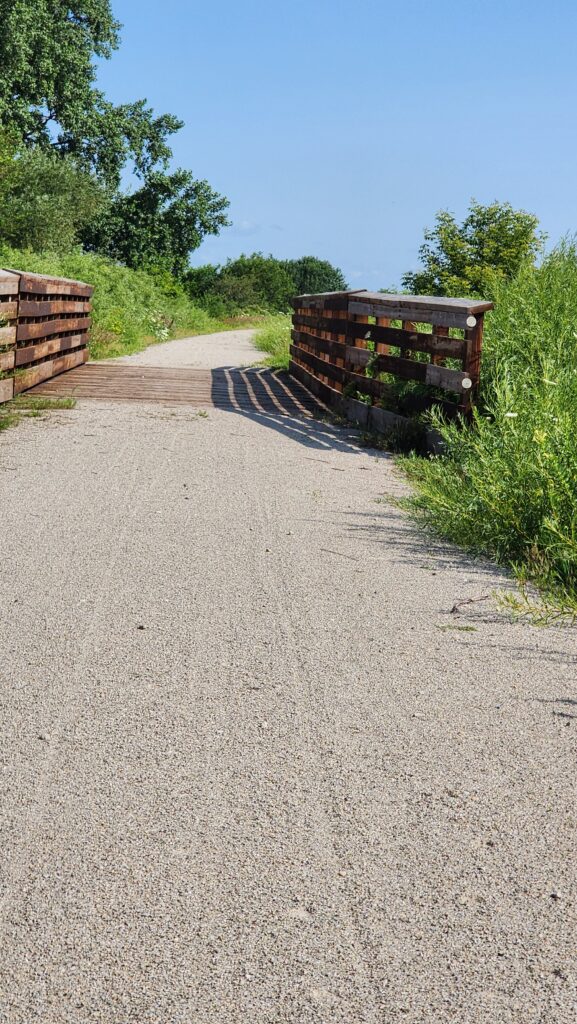 wooden bridge prairie land trail north iowa's best biking trail 