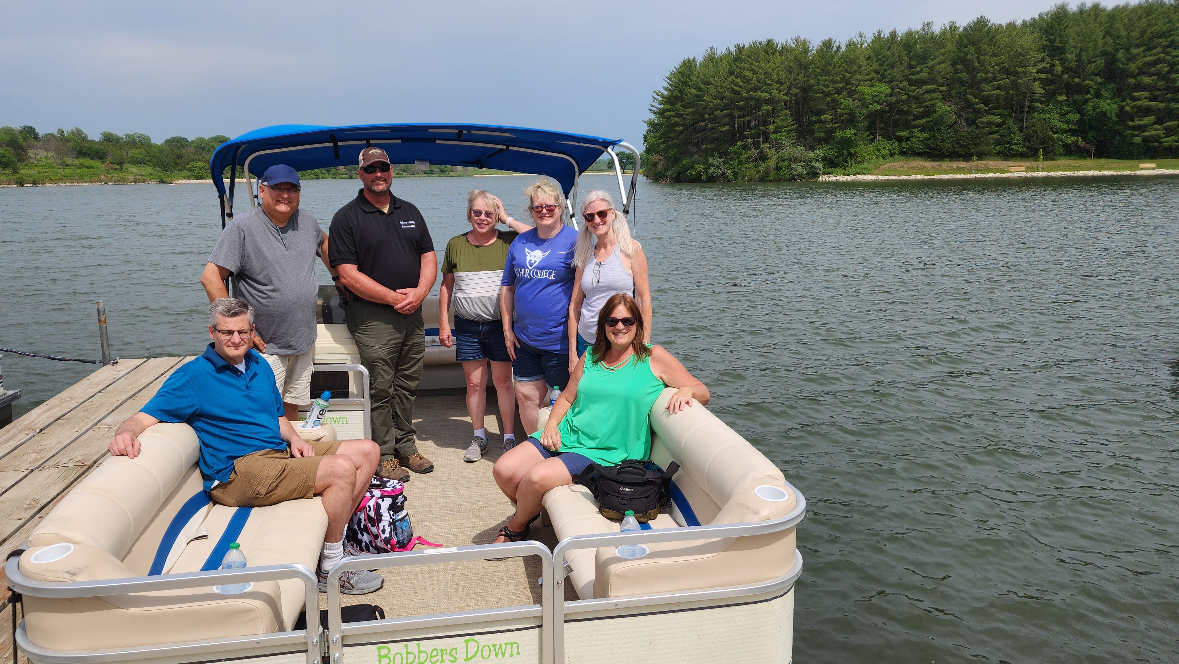 Pontoon Boat Lake Icaria Corning Iowa