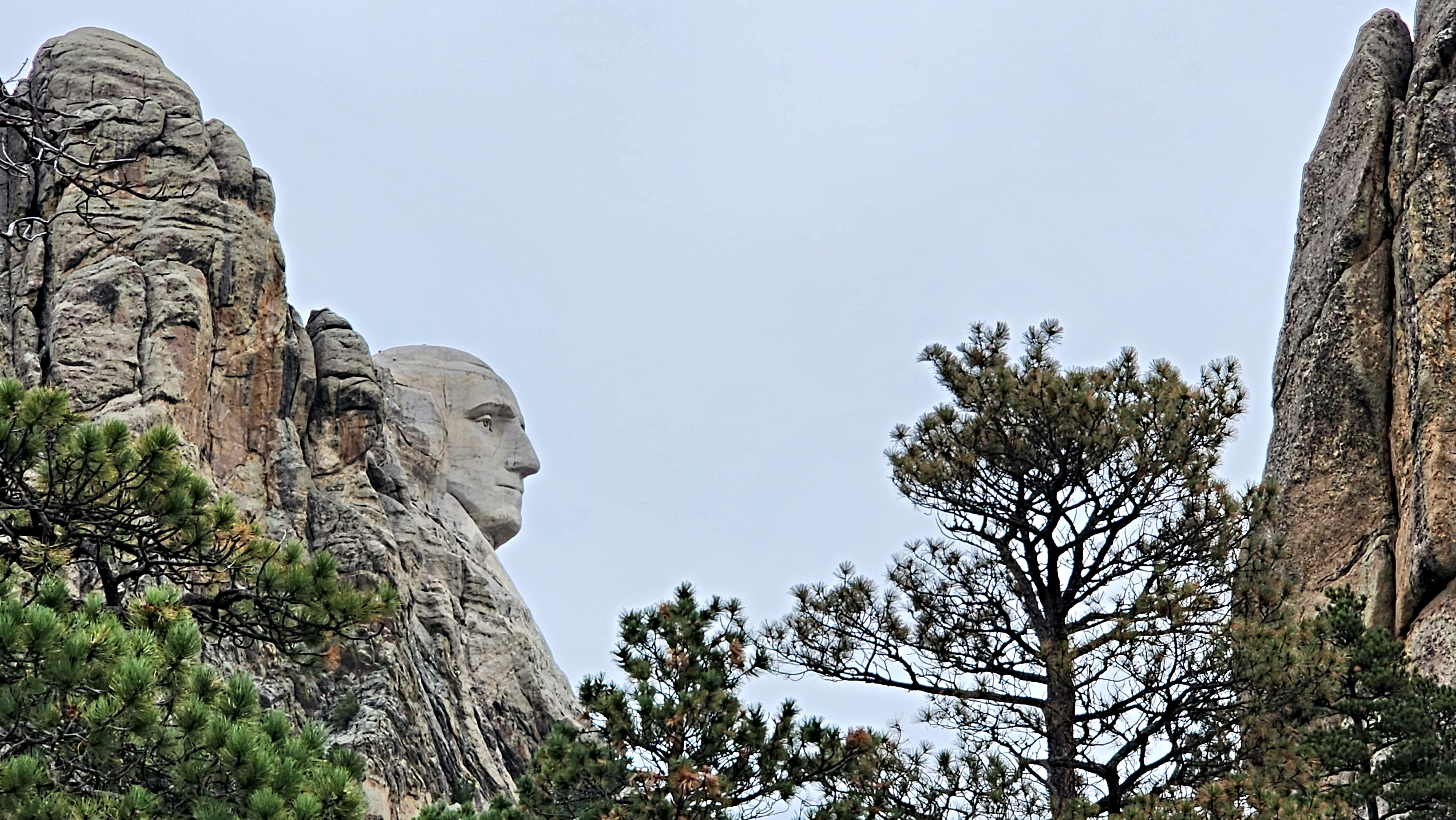 Mount Rushmore side view