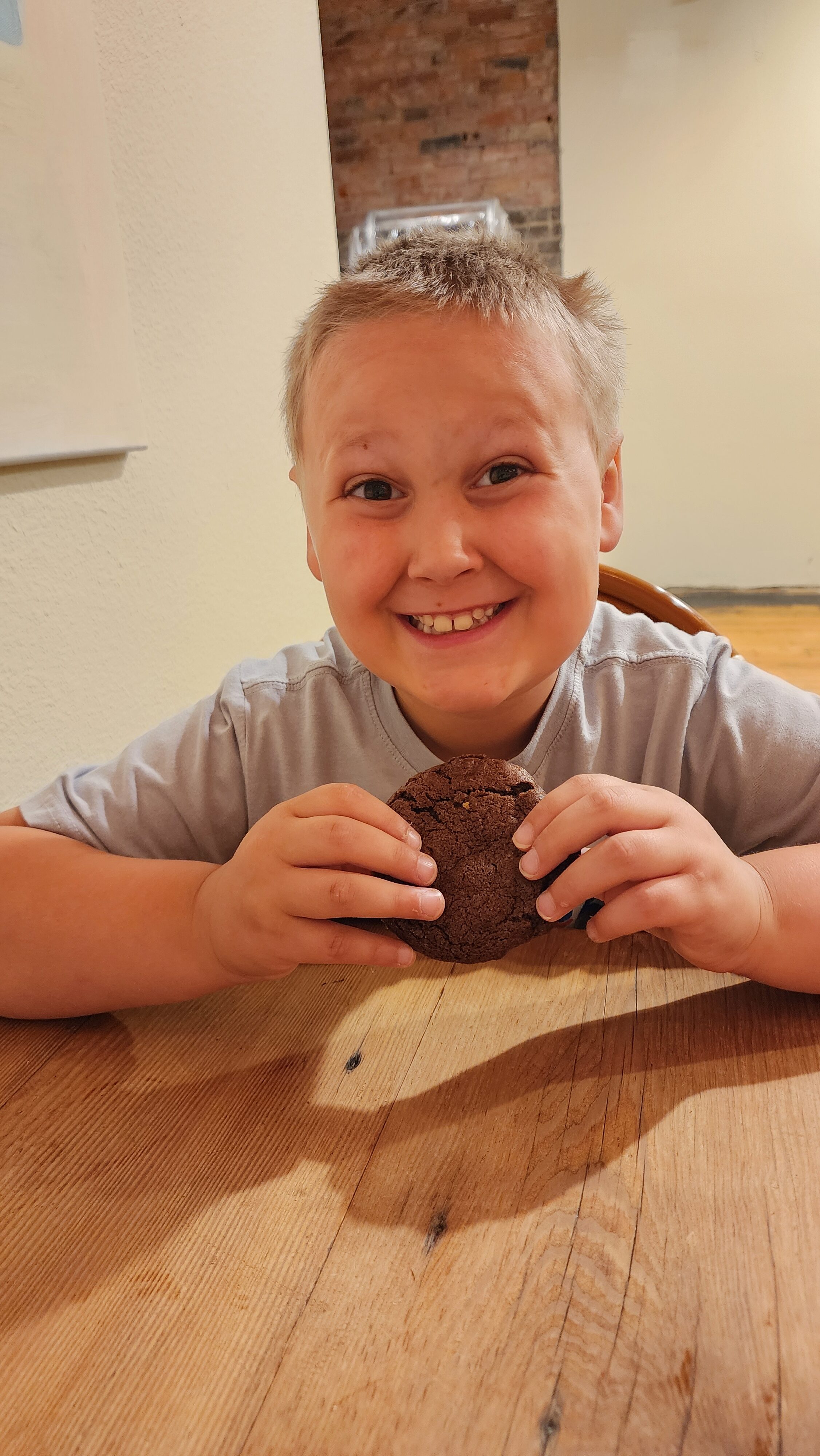 boy with cookie