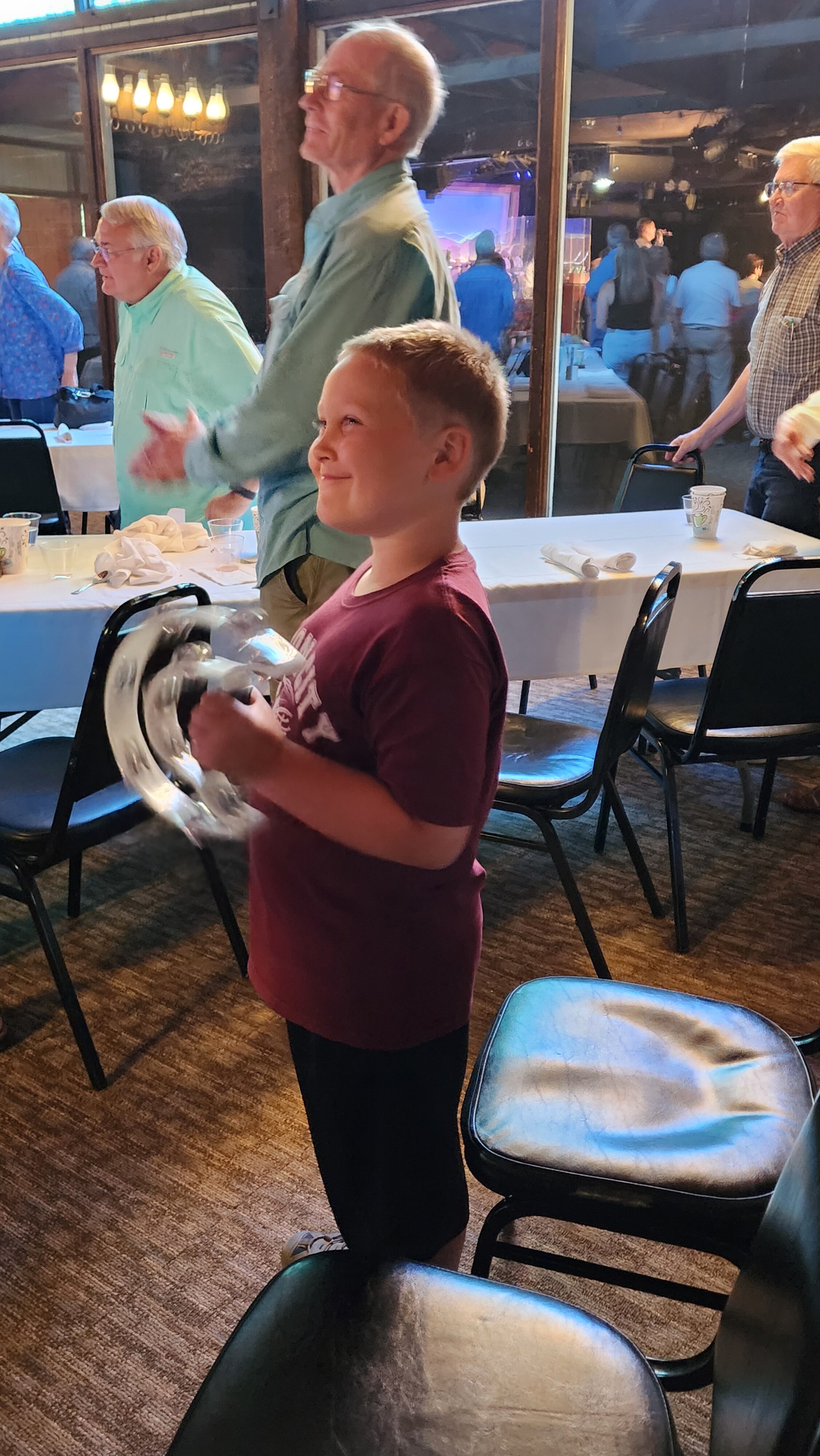 boy with tambourine