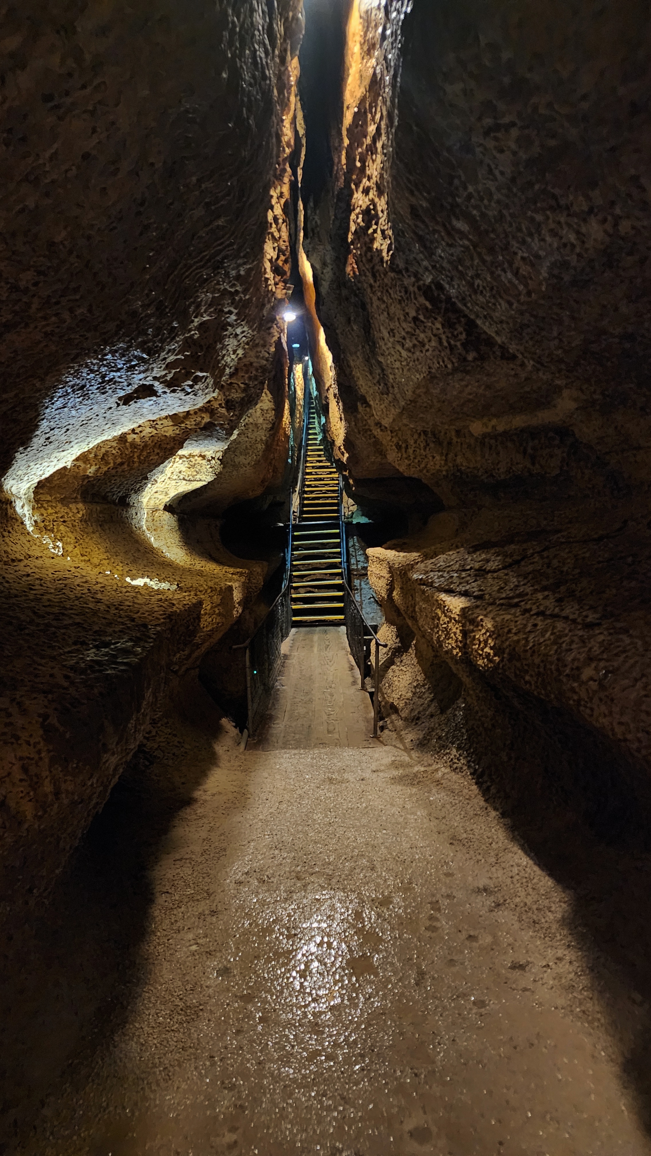 steps in cave