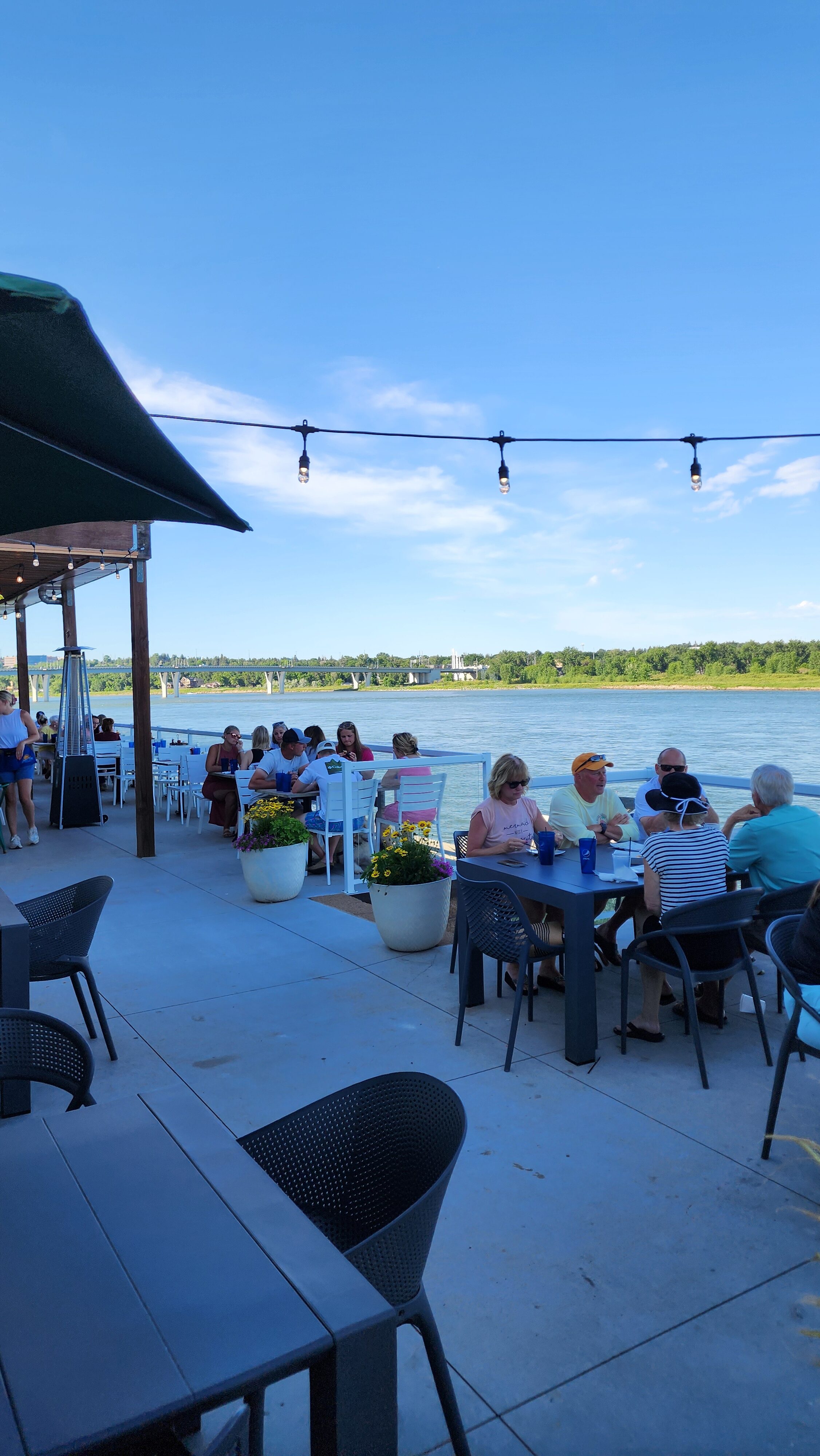 dining by water