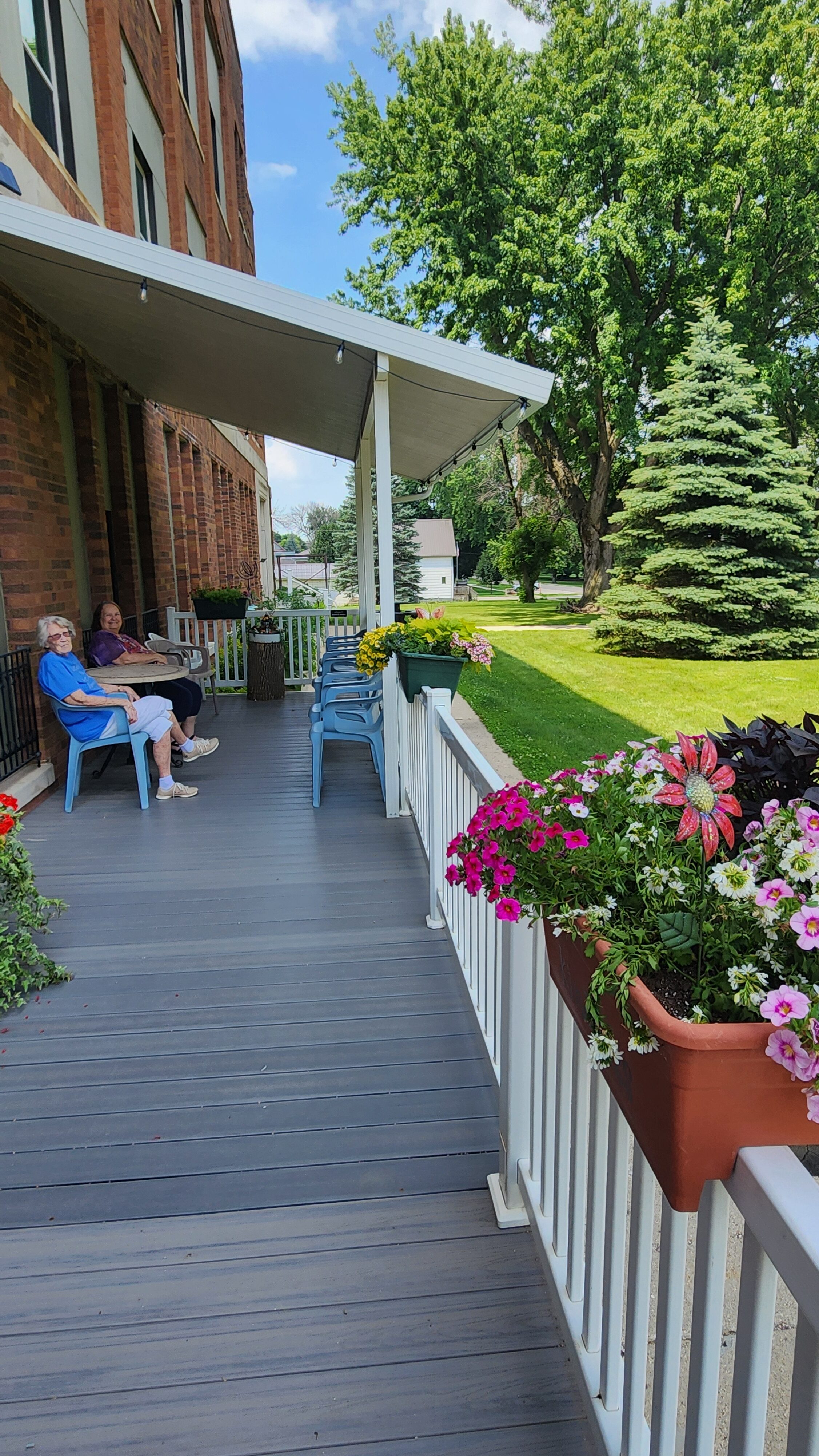 porch with ladies