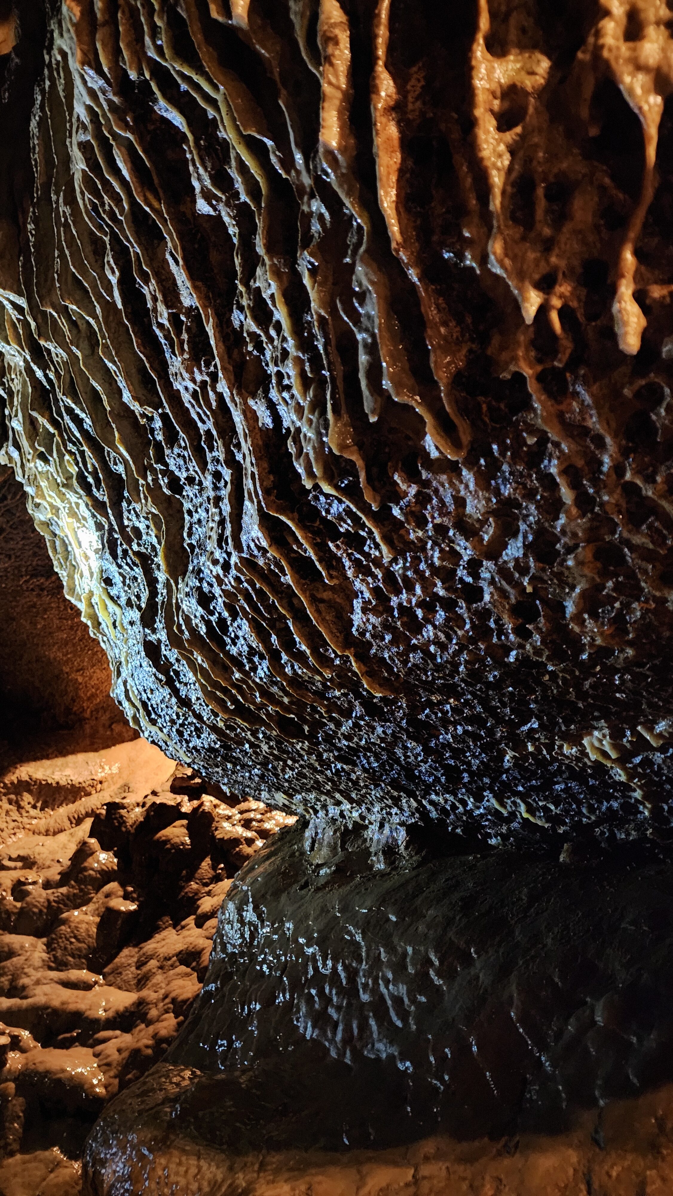 rock formations in cave