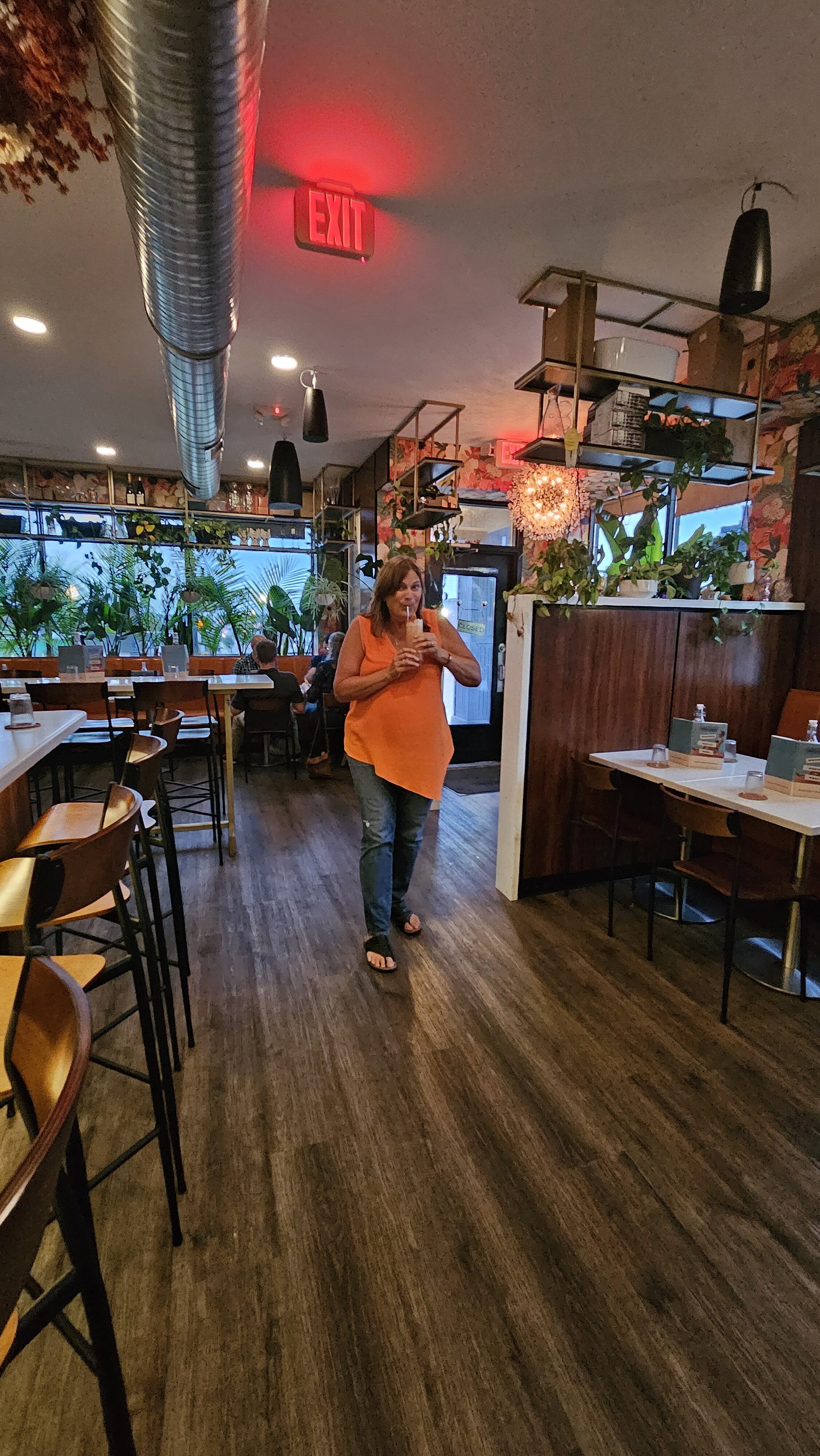 woman in bar