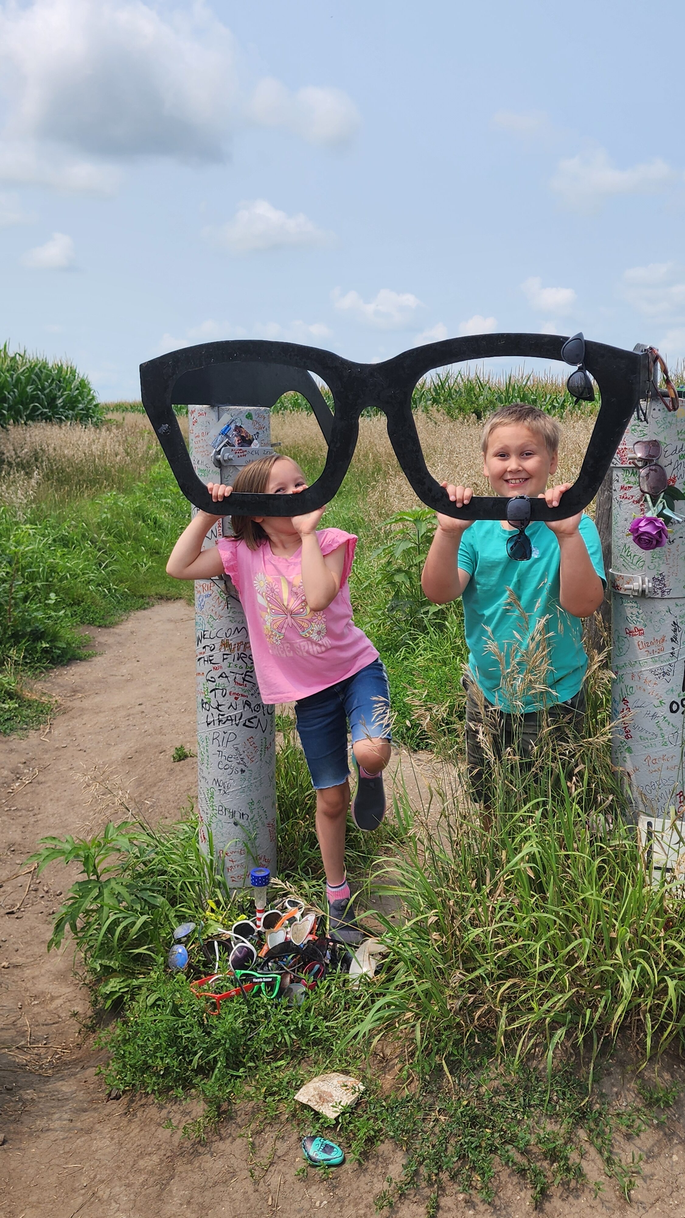 kids with buddy holly glasses