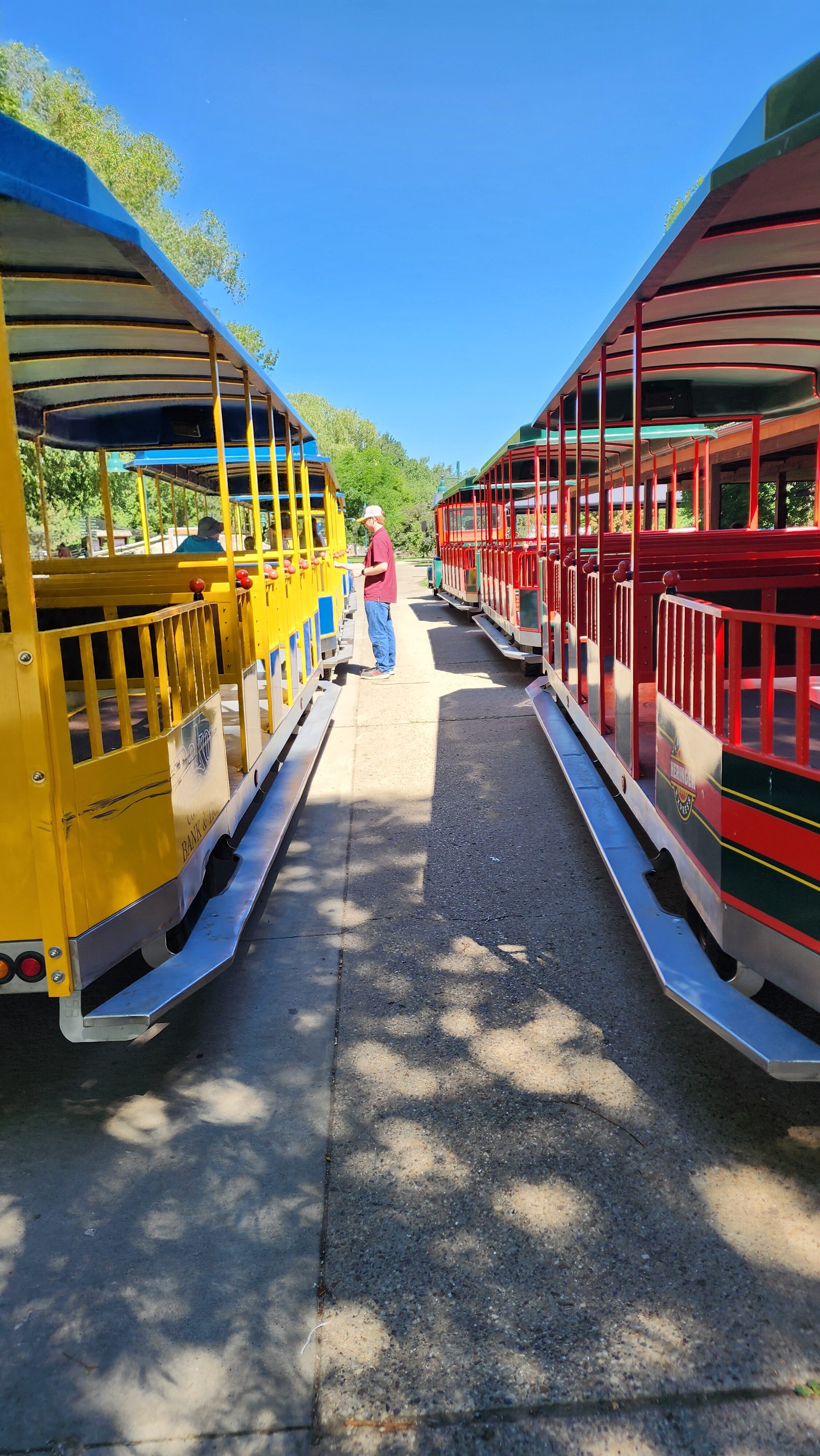 trains at zoo