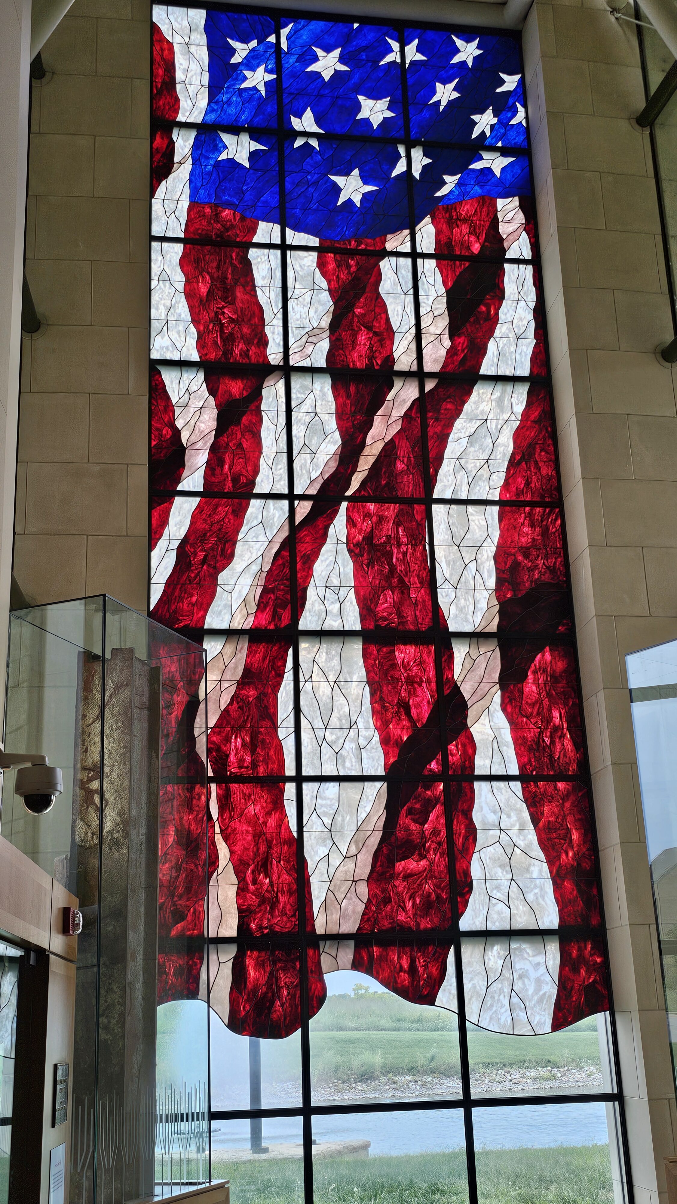 world's largest stained glass flag