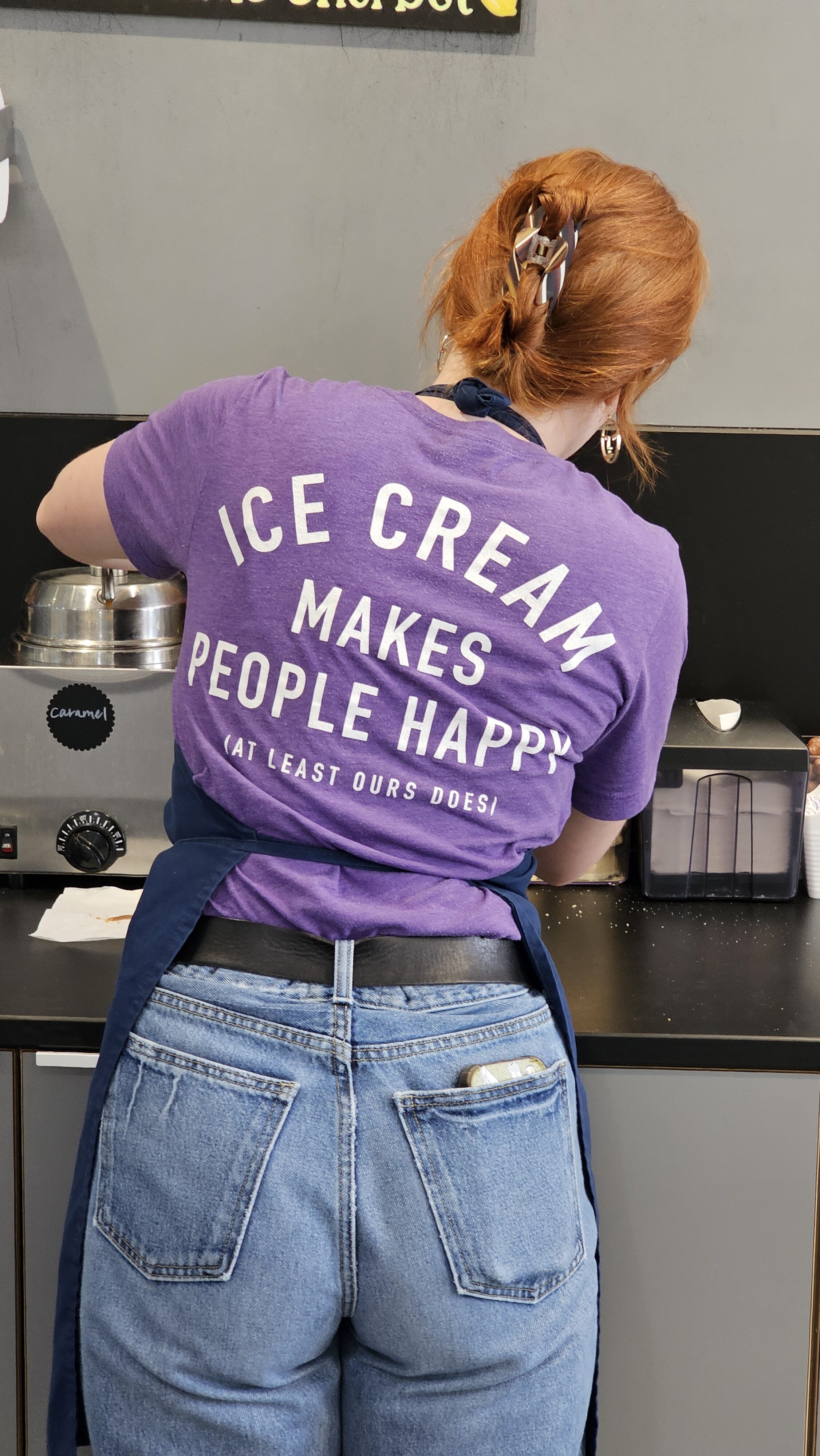 ice cream shop employee