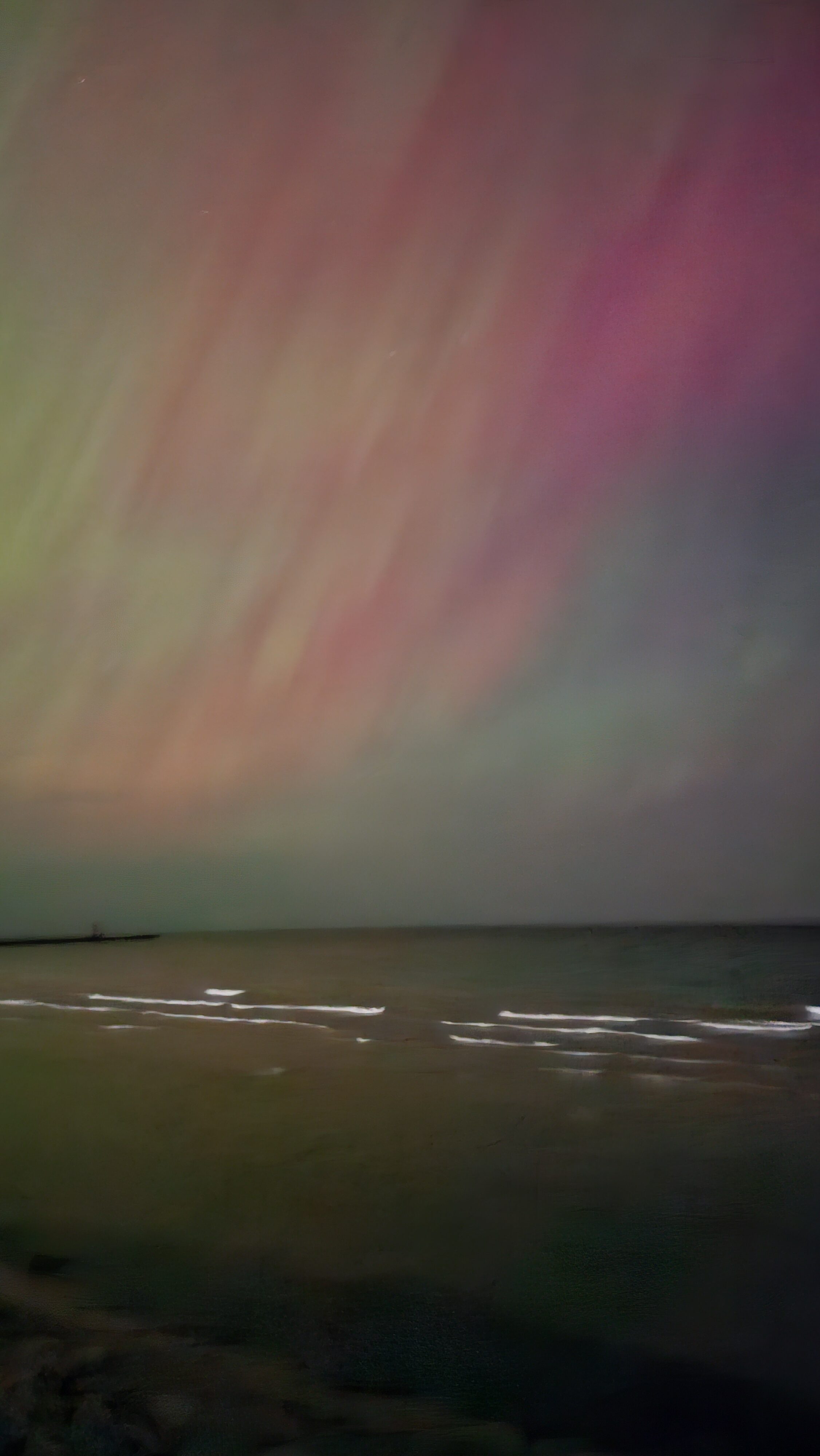 Northern Lights Lake Michigan