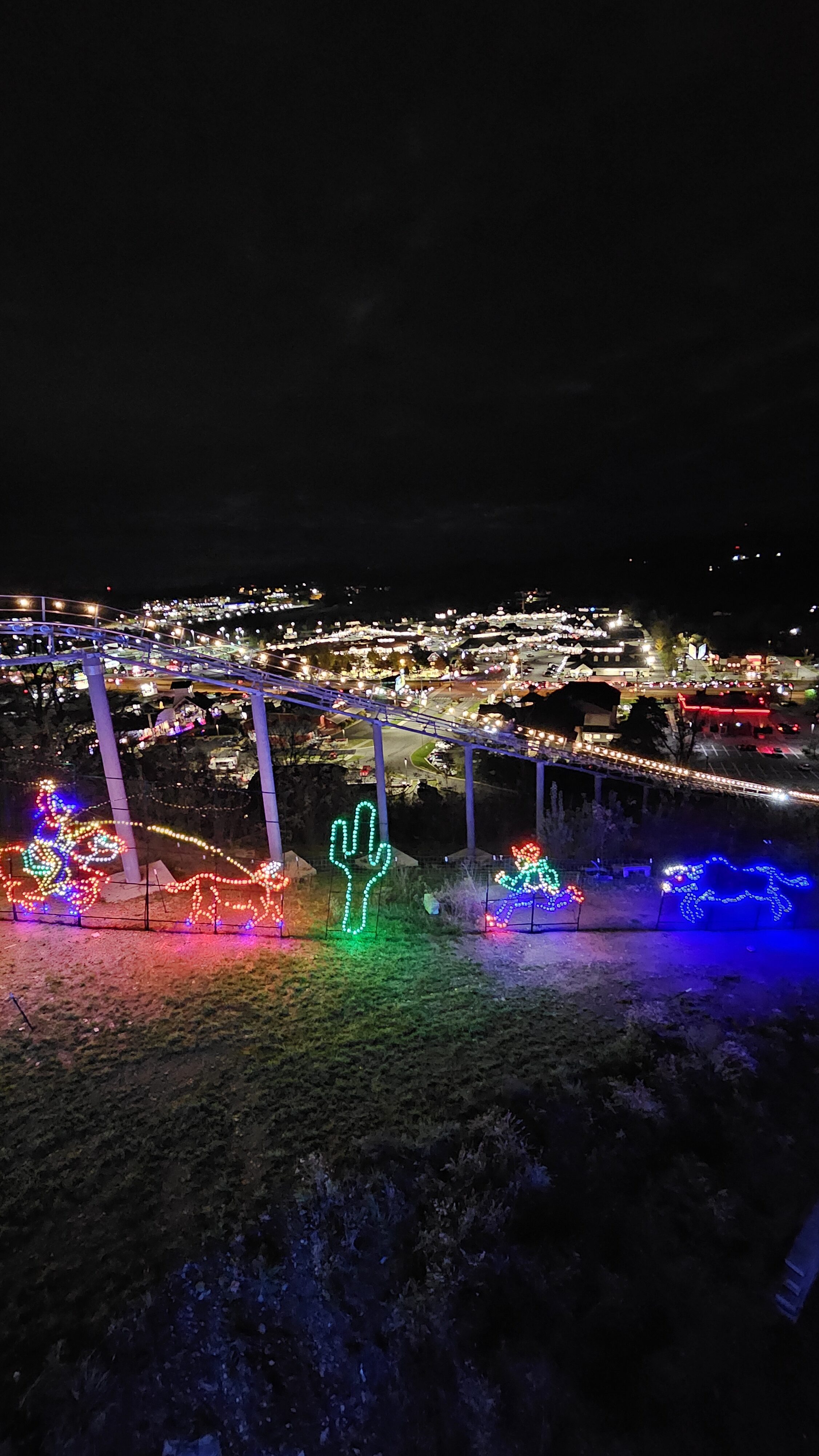 mountain coaster lights