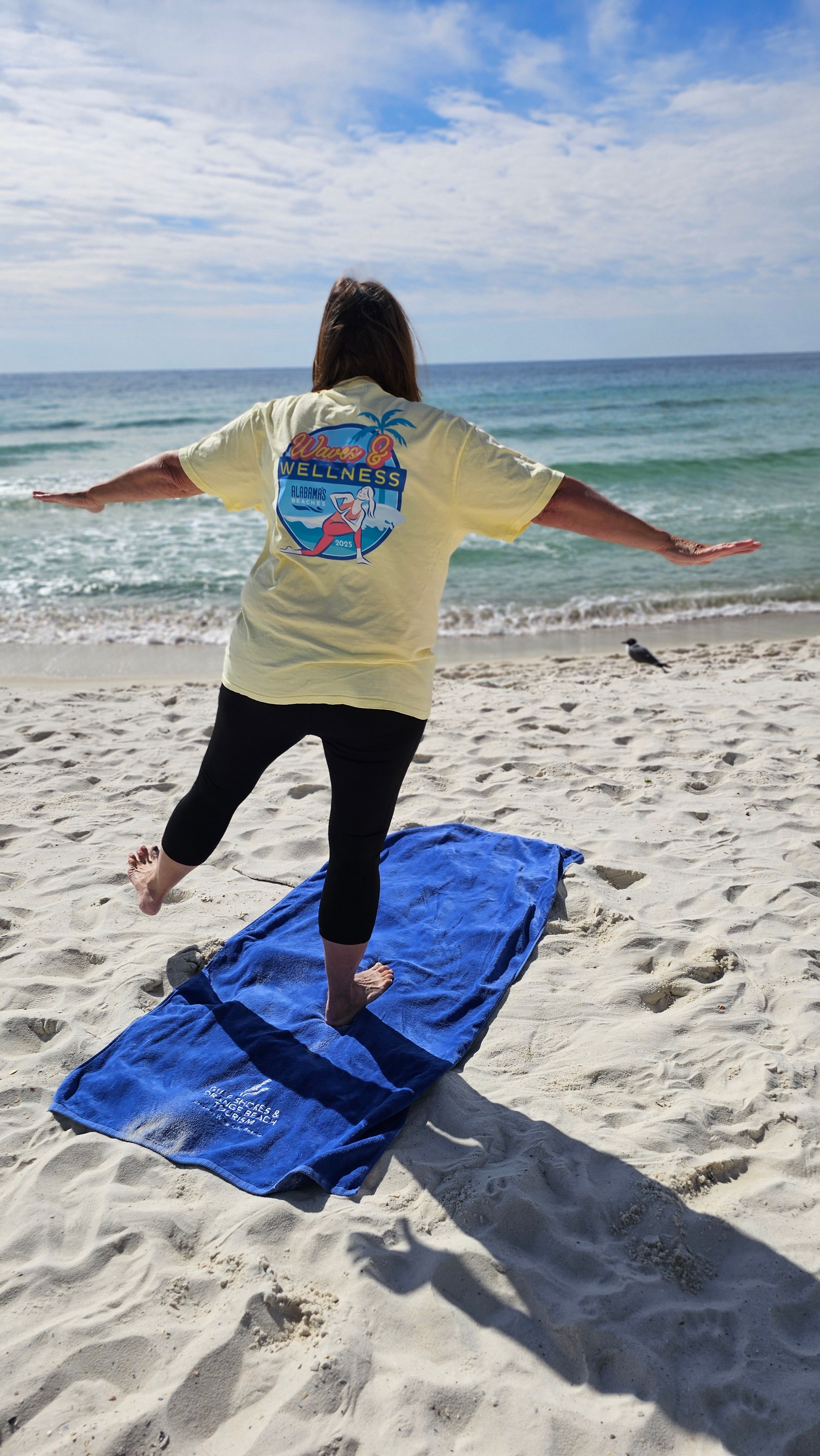 yoga on beach