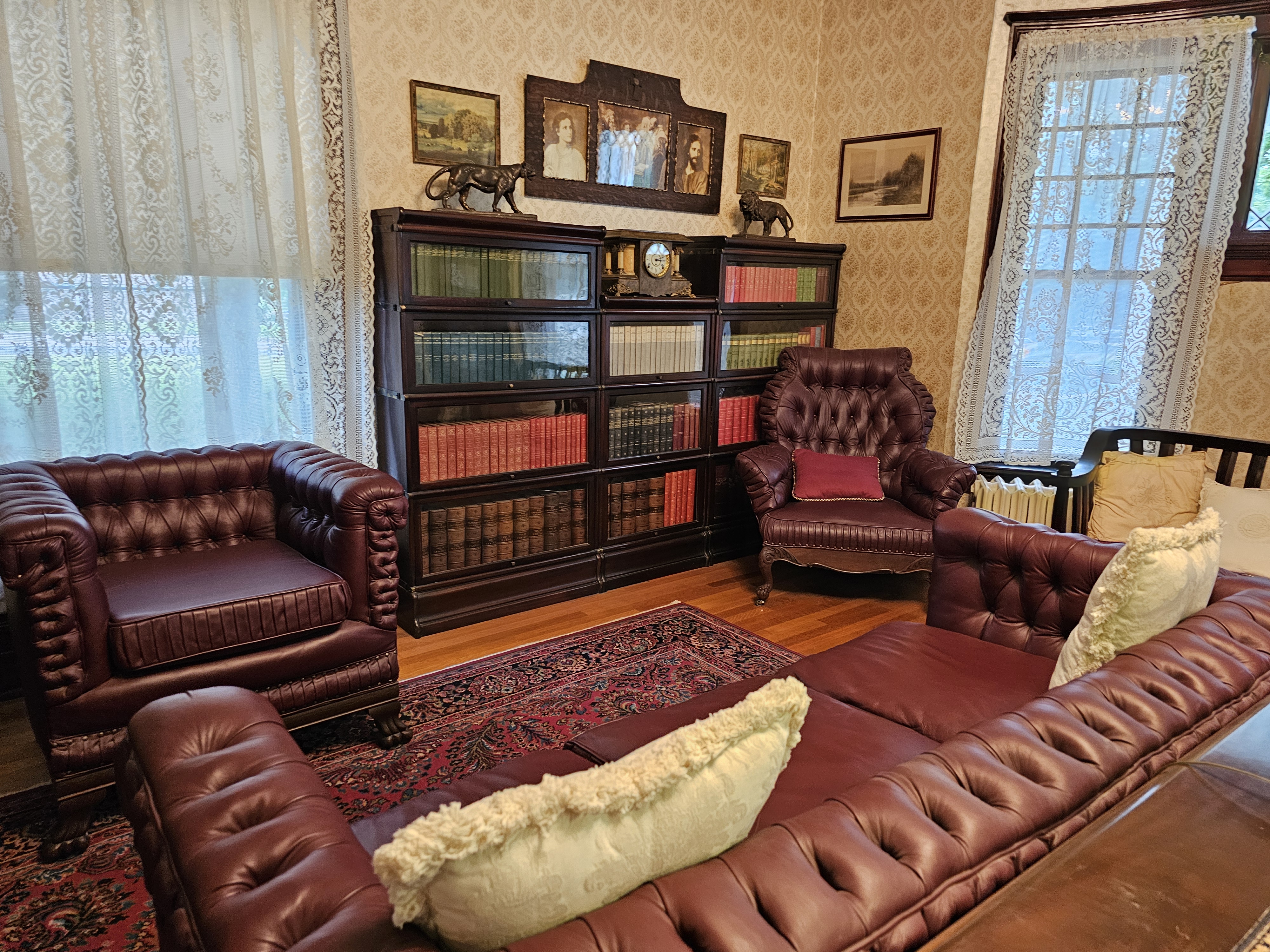 Seelye Mansion seating area Abilene Kansas