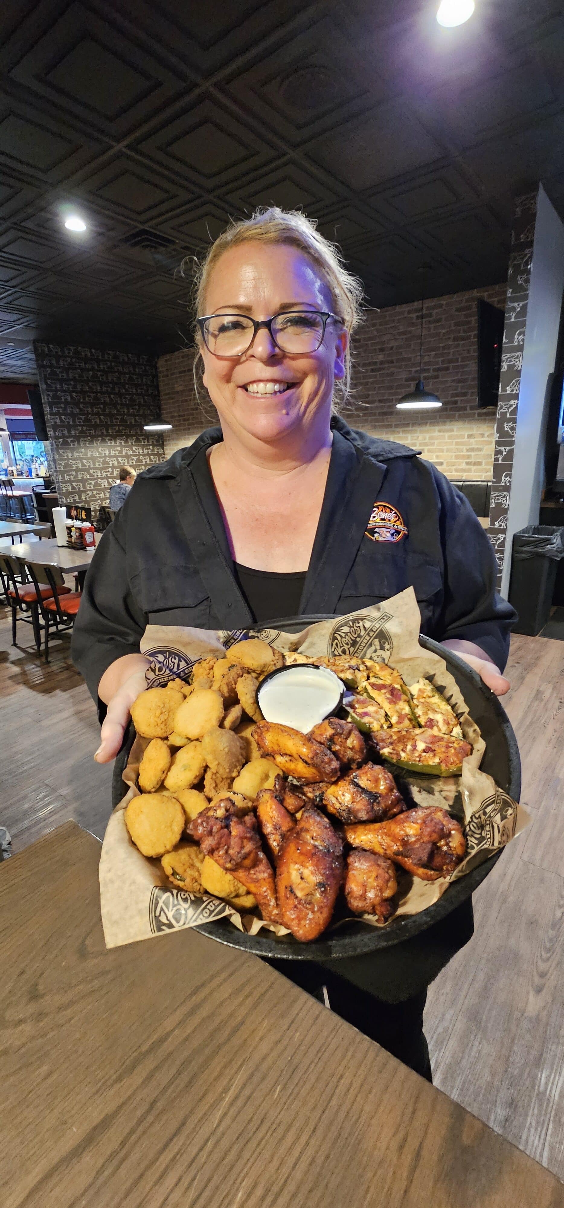 appetizer platter Bones Minot